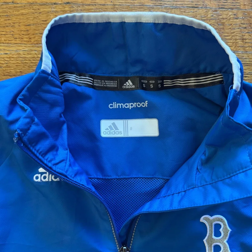 Adidas UCLA Bruins Climaproof Quarter Zip Windbreaker Blue Mens Small Jacket